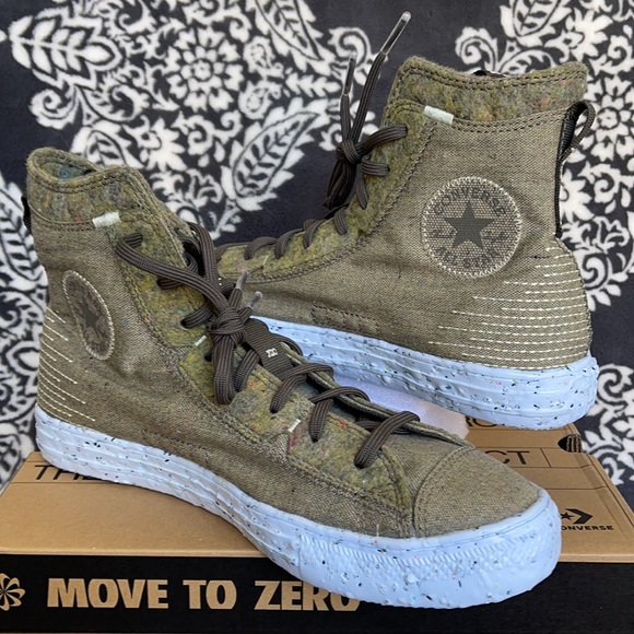 Converse Chuck Taylor All Star Crater Hi Yellow/Carbon Jasper MEN`S - Picture 2 of 16